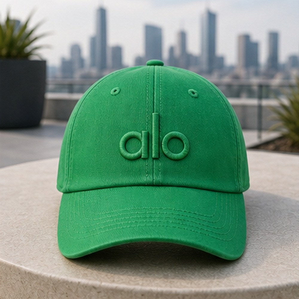 Alo Yoga Green Baseball Cap Tennis Golf Yoga Hat